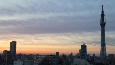 昨日の東京の朝焼けです。